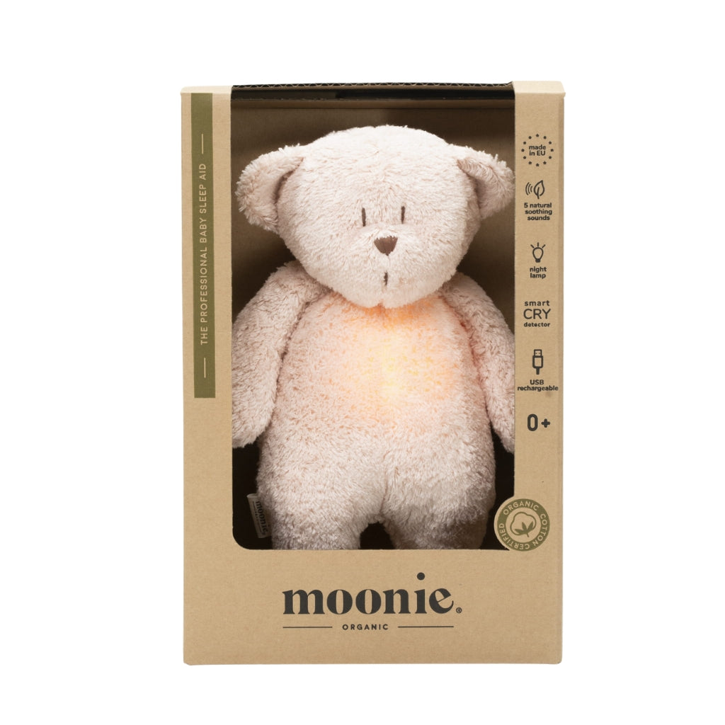 Moonie Organic Humming Bear - Rose - UrbanBaby shop
