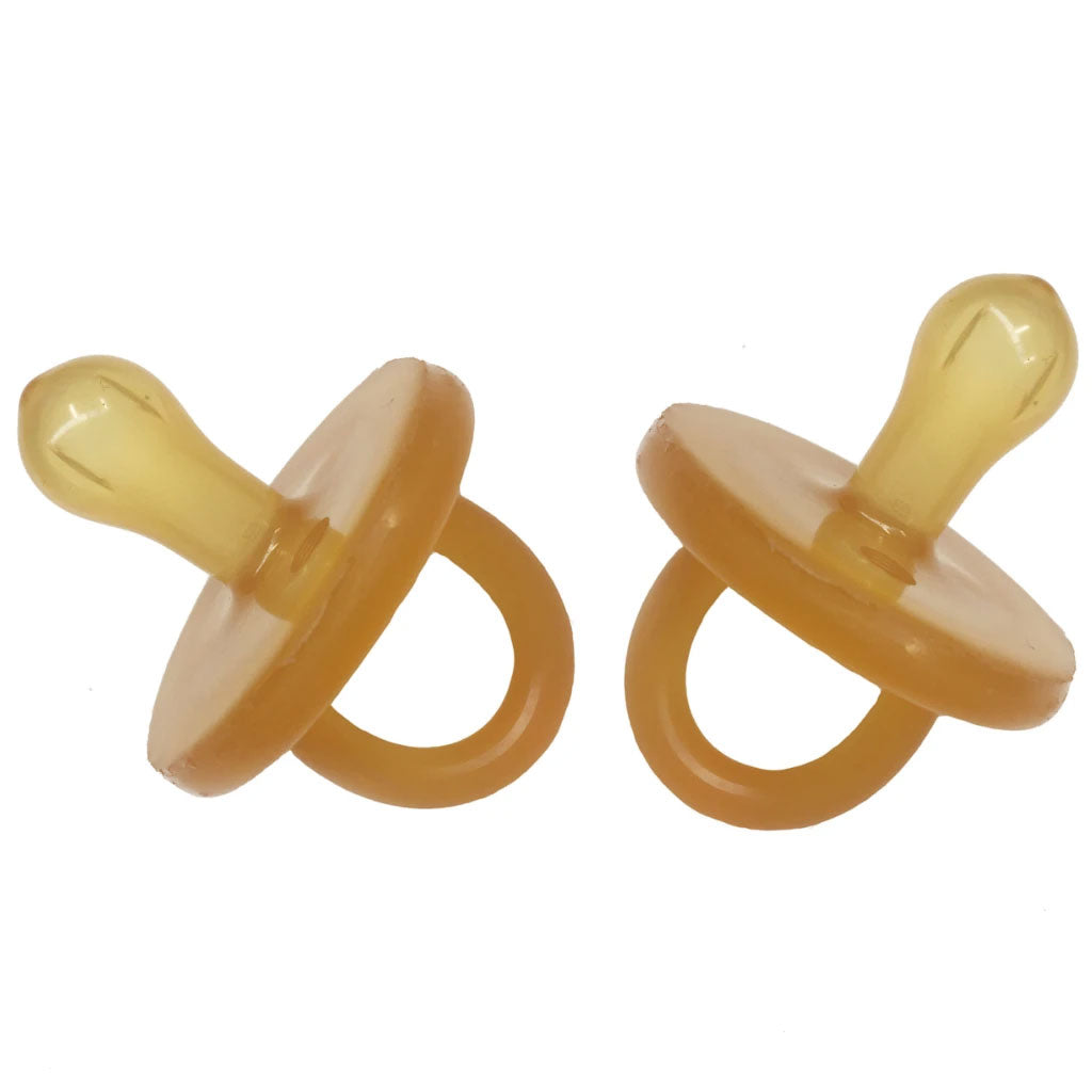 Natural Rubber Soother Round - Twin Pack - UrbanBaby shop