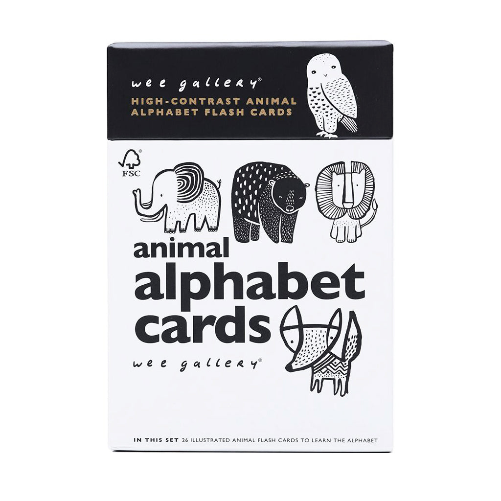 Wee Gallery Alphabet Cards - Animals - UrbanBaby shop