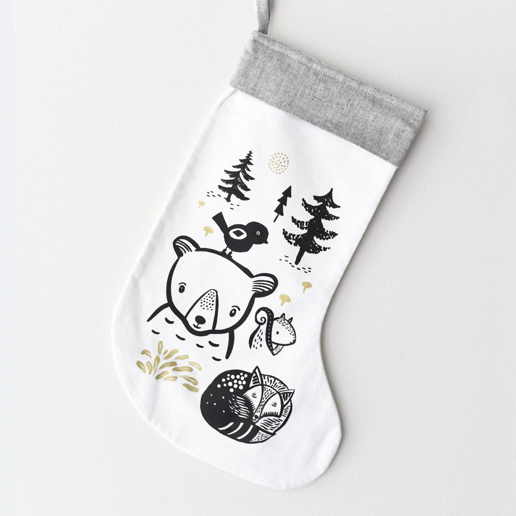 Wee Gallery Christmas Stocking - Bear and Friends - UrbanBaby shop