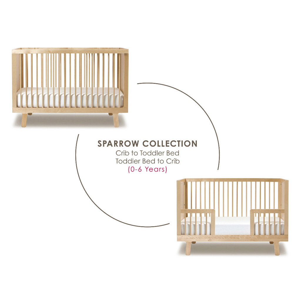 Oeuf Sparrow Toddler Bed Conversion Kit White UrbanBaby shop