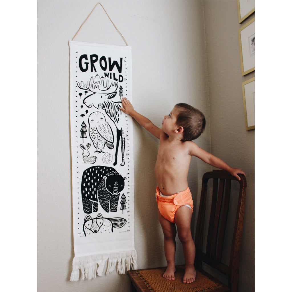 Wee Gallery Organic Canvas Growth Chart - Nordic - UrbanBaby shop