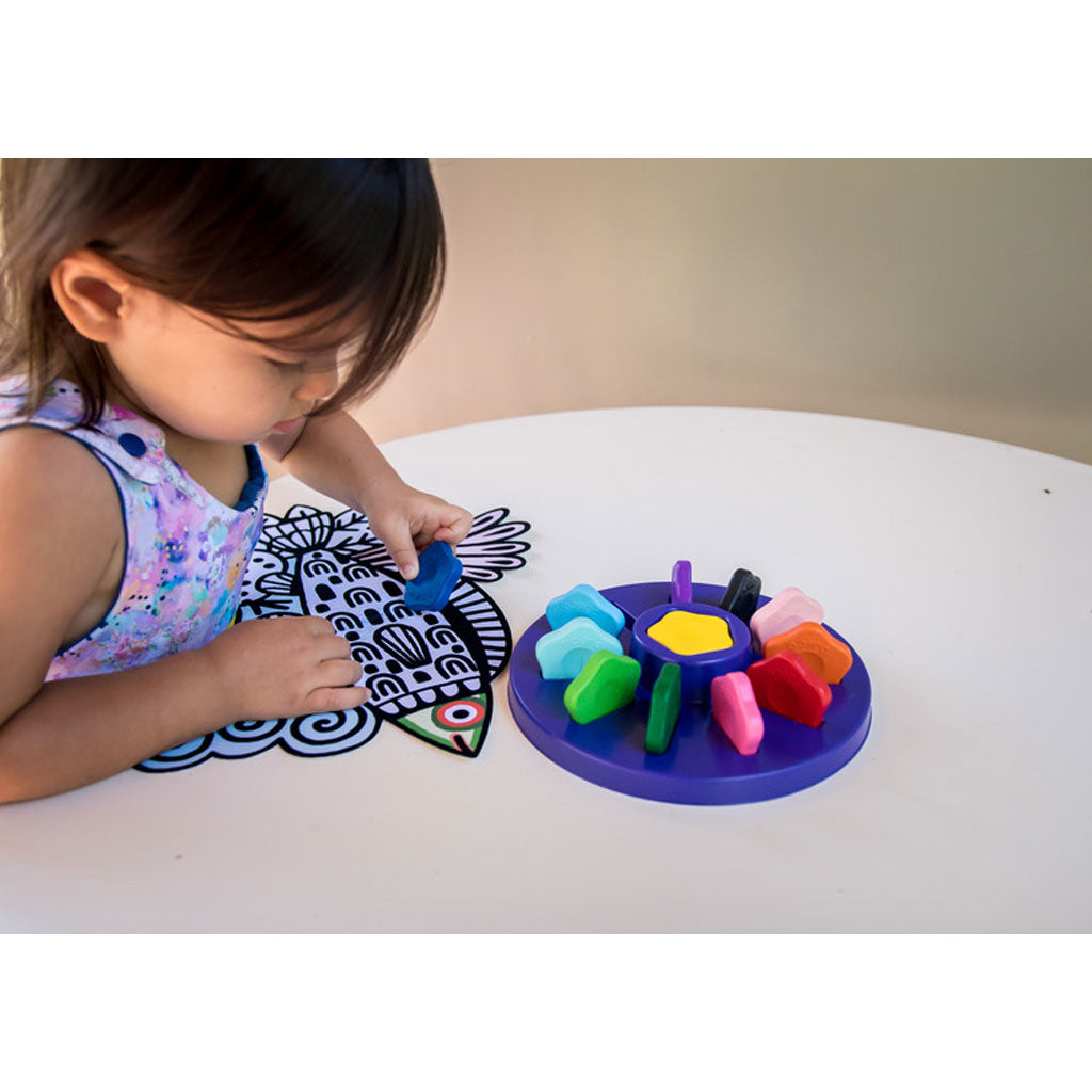 Djeco Toddler Flower Crayons - UrbanBaby shop