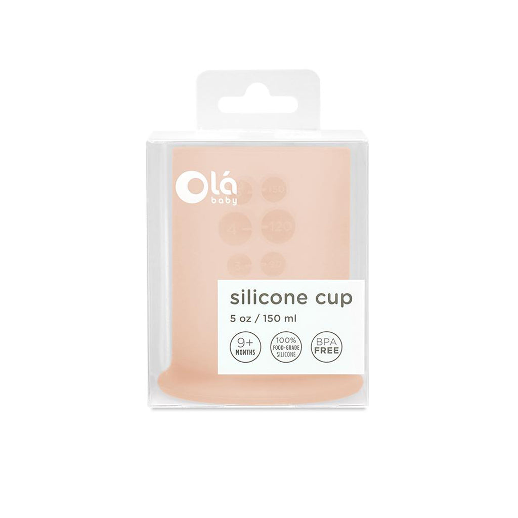OlaBaby Silicone Training Cup Coral - UrbanBaby shop