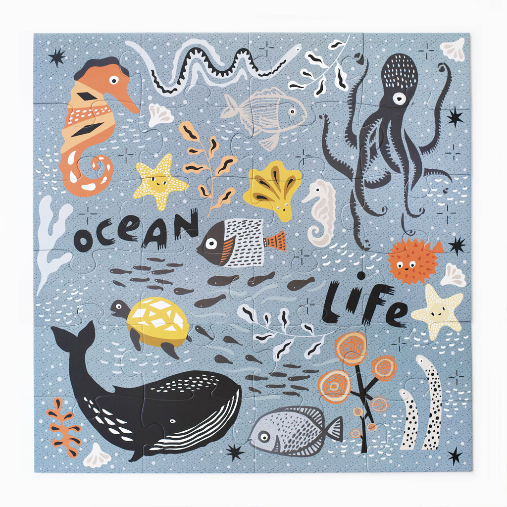 Wee Gallery Floor Puzzle - Ocean Life - UrbanBaby shop