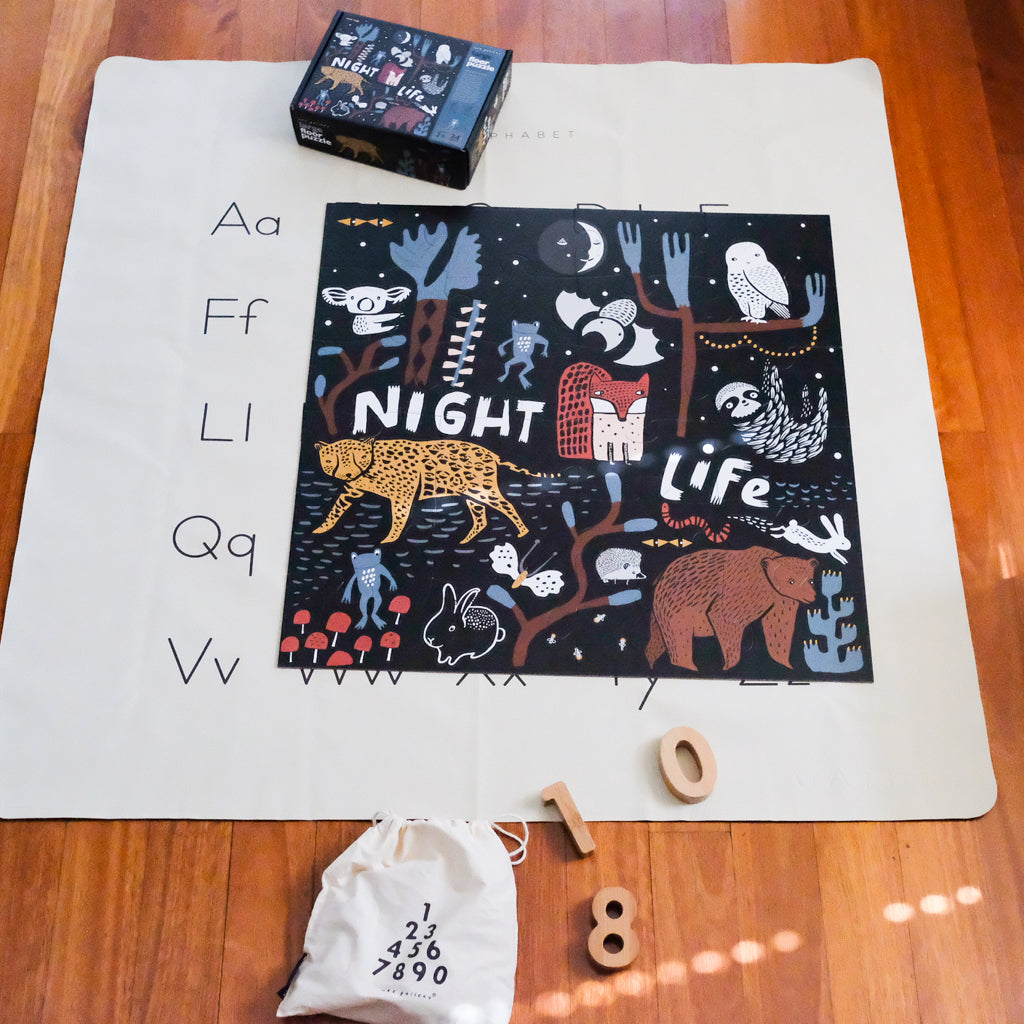 Wee Gallery Floor Puzzle - Night Life - UrbanBaby shop