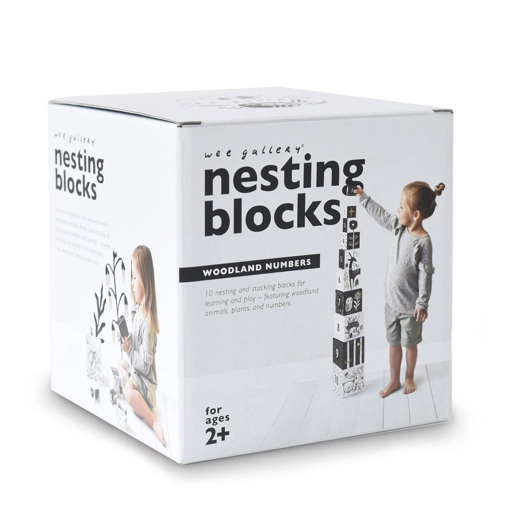 Wee Gallery Nesting Blocks - Woodland Numbers - UrbanBaby shop