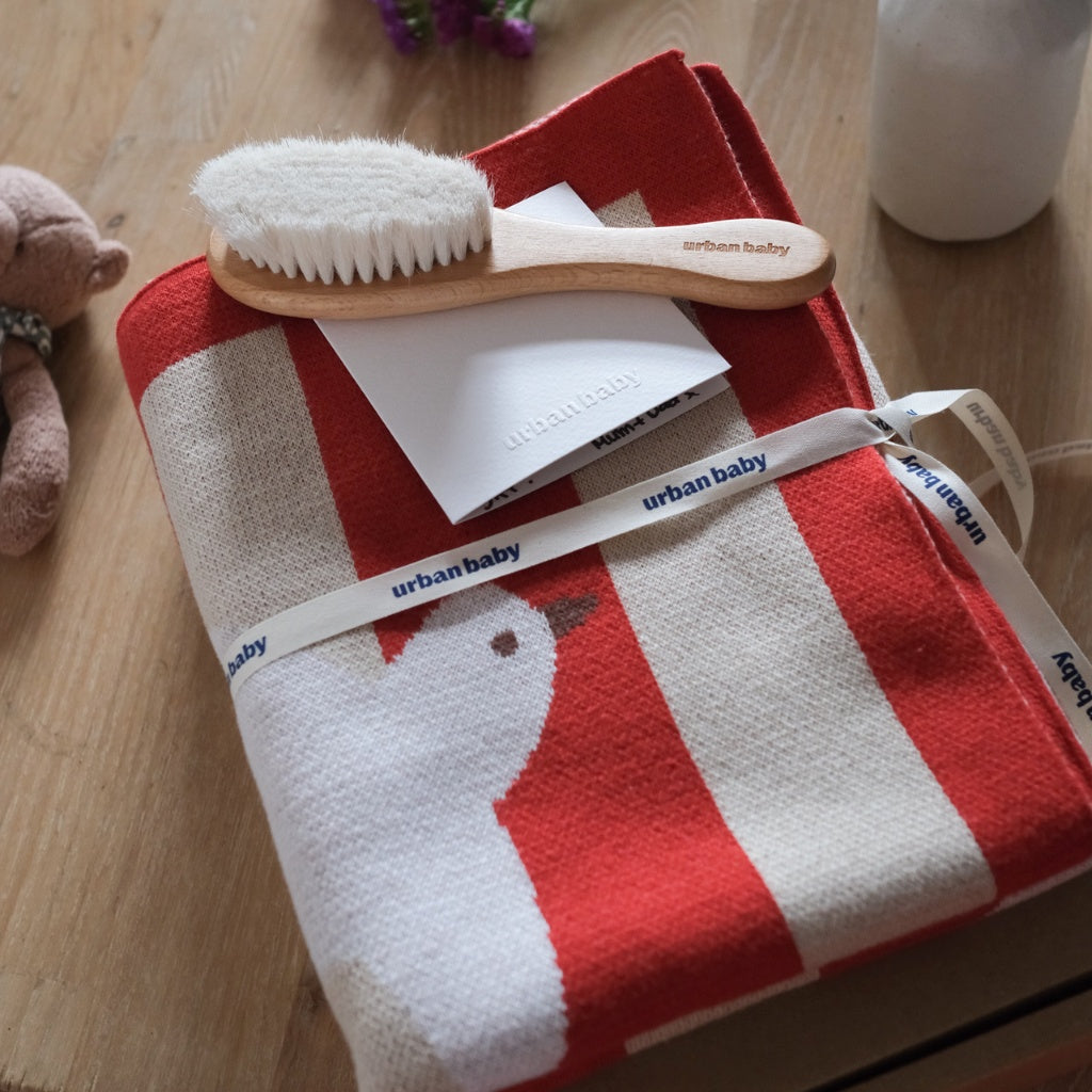 Cotton Baby Blanket Birdie Scarlet