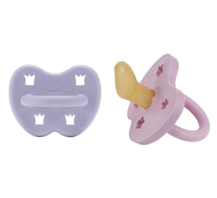 Hevea Baby Orthodontic Pacifier Colours - Twin Pack 3-36 mths - UrbanBaby shop