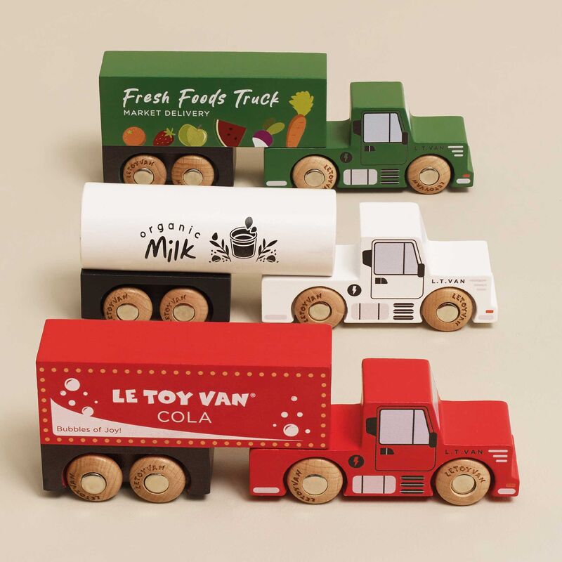 Le Toy Van wooden toy trucks