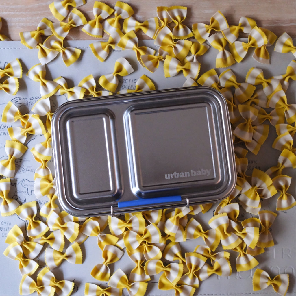 Leakproof Stainless Steel Bento Lunch Box 2 compartments Blue