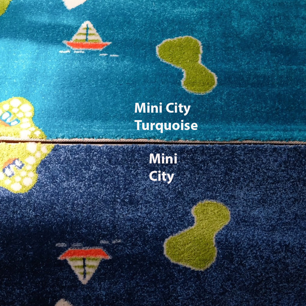 IVI Play Rug Mini City Large - Turquoise - UrbanBaby shop