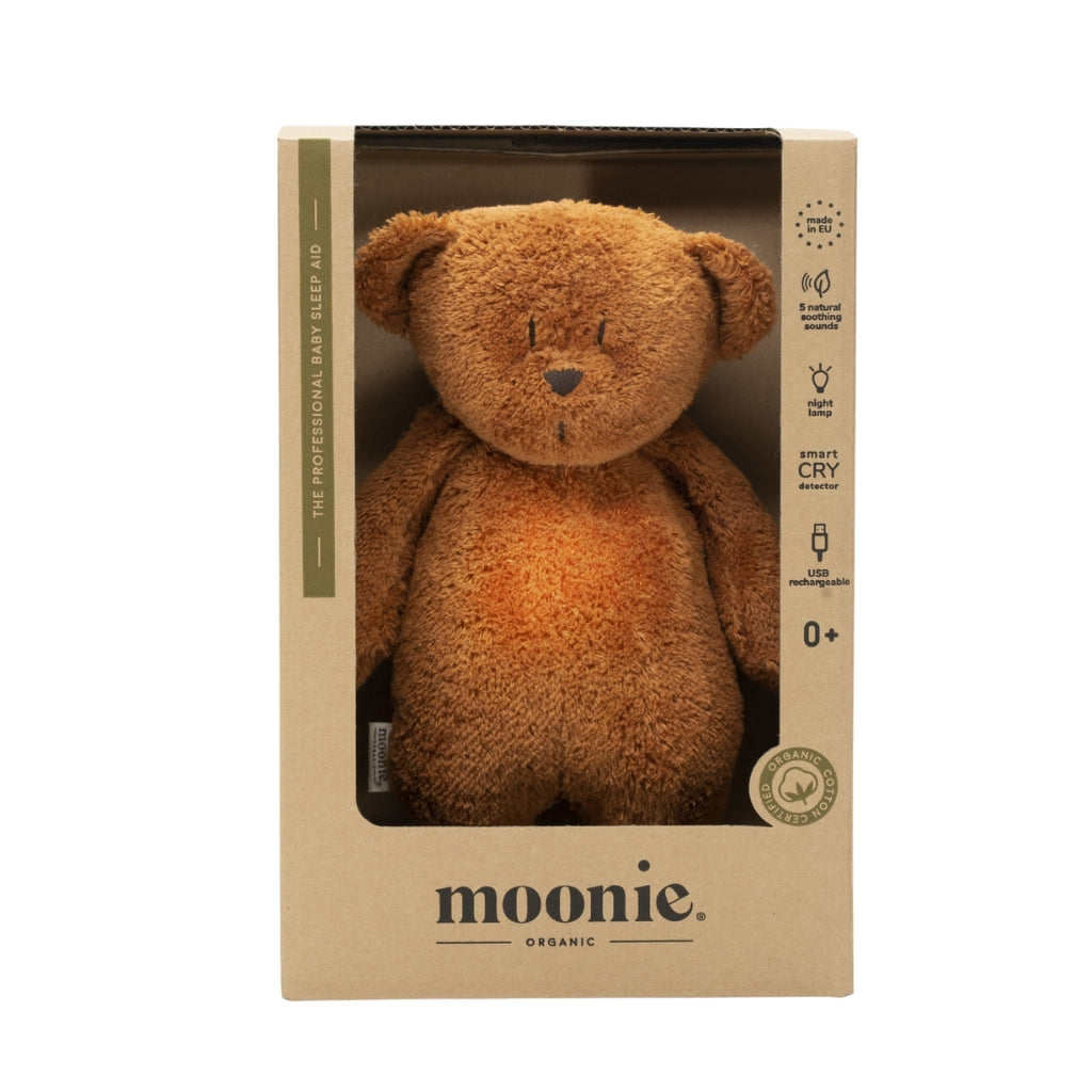 Moonie Organic Humming Bear - Caramel - UrbanBaby shop
