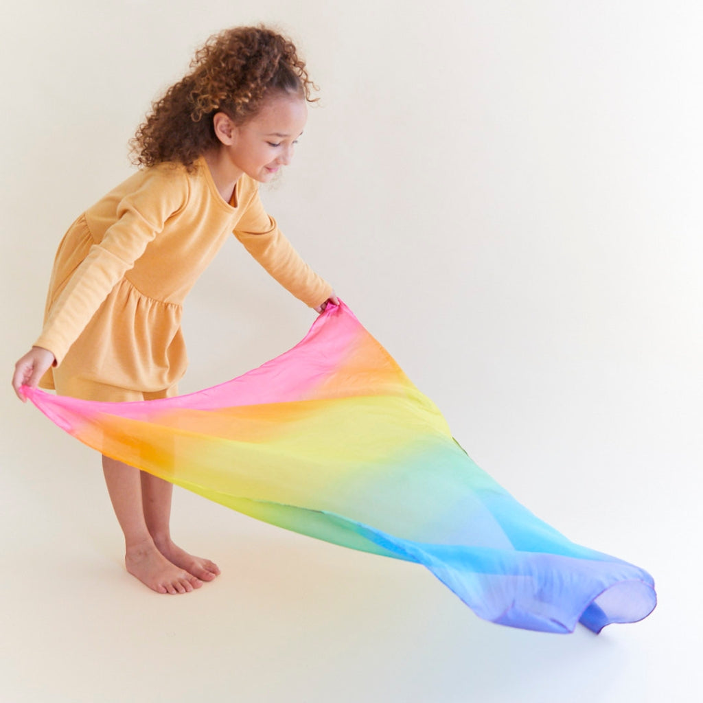 Sarah's Silk Enchanted Playsilk - Rainbow - UrbanBaby shop