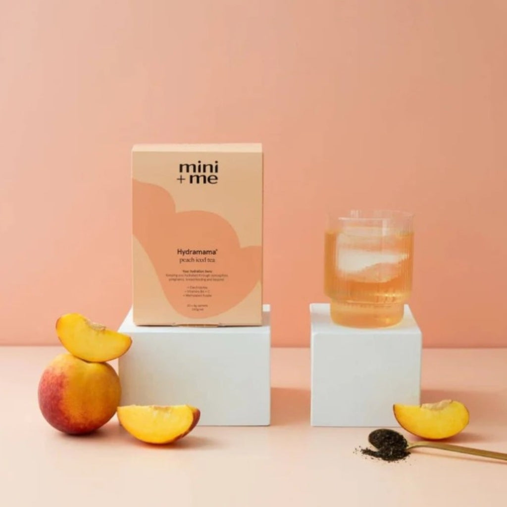 Hydramama Peach Ice Tea electrolyte drink for pregnancy nausea relief