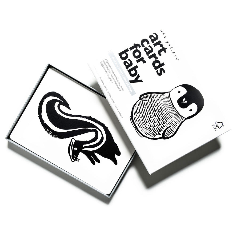 Wee Gallery Art Cards - Black & White Collection - UrbanBaby shop