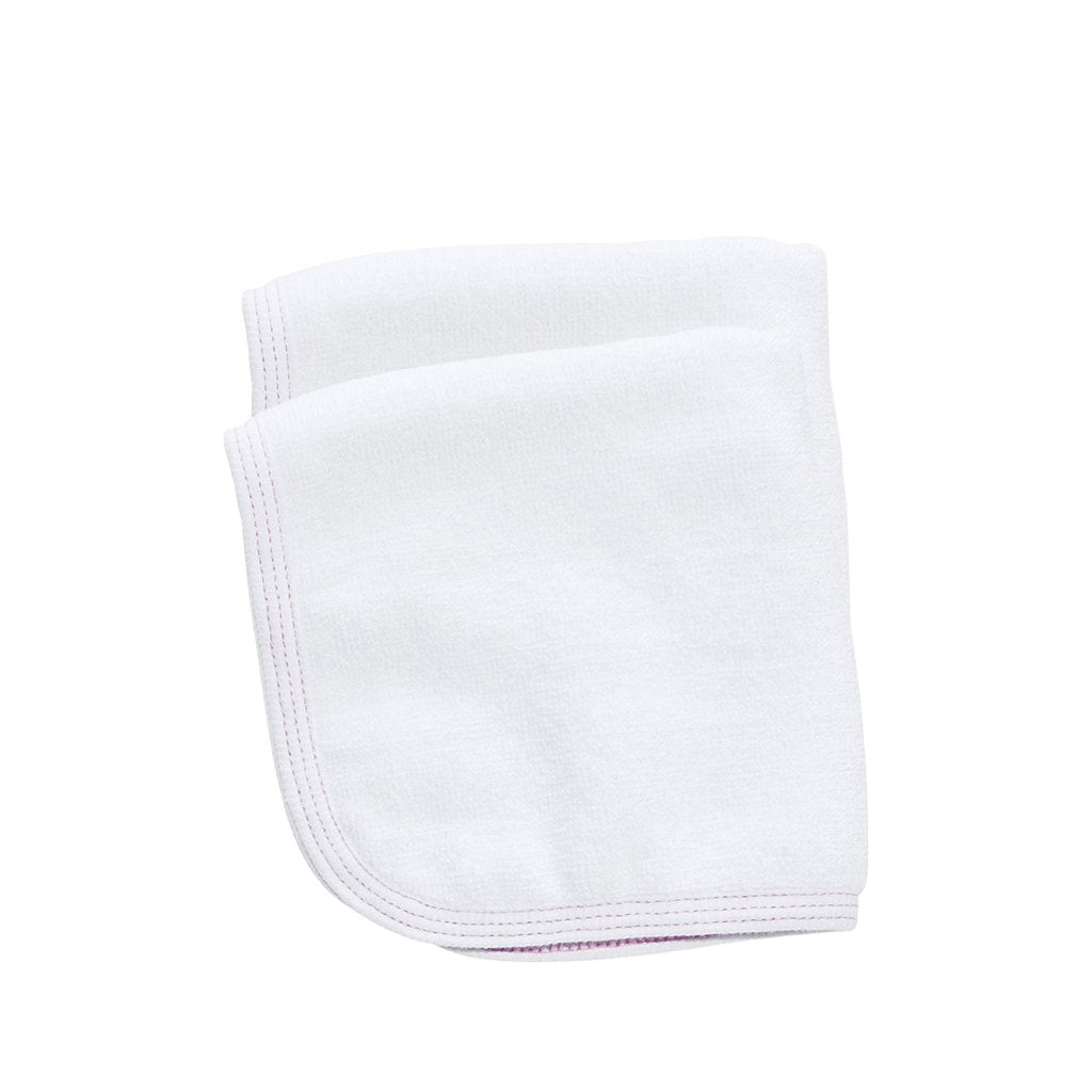 Babu Organic Cotton Terry Towel Face Cloth Set Pink Detail - UrbanBaby shop