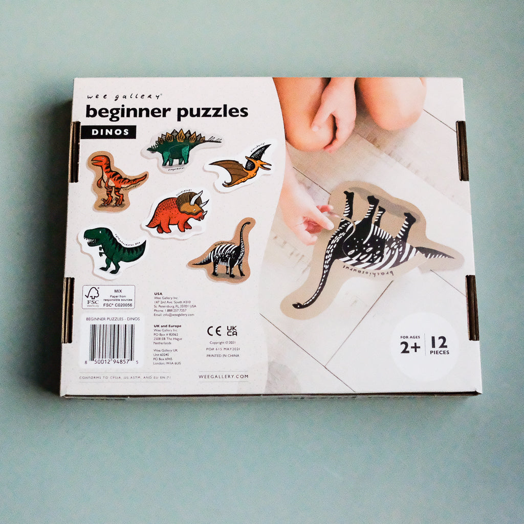 Wee Gallery Beginner Puzzle - Dino - UrbanBaby shop