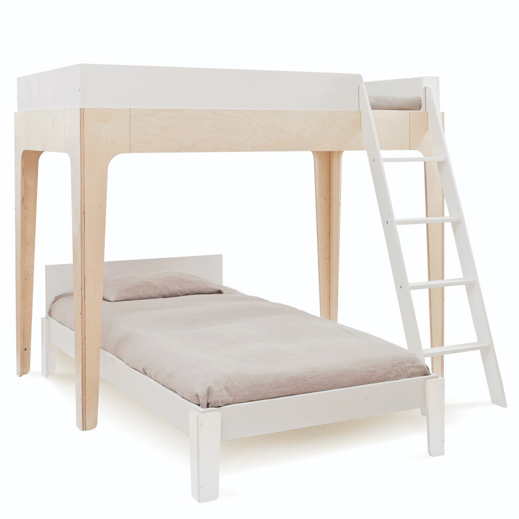 Oeuf Perch Single Bunk Bed - Birch/White - UrbanBaby shop