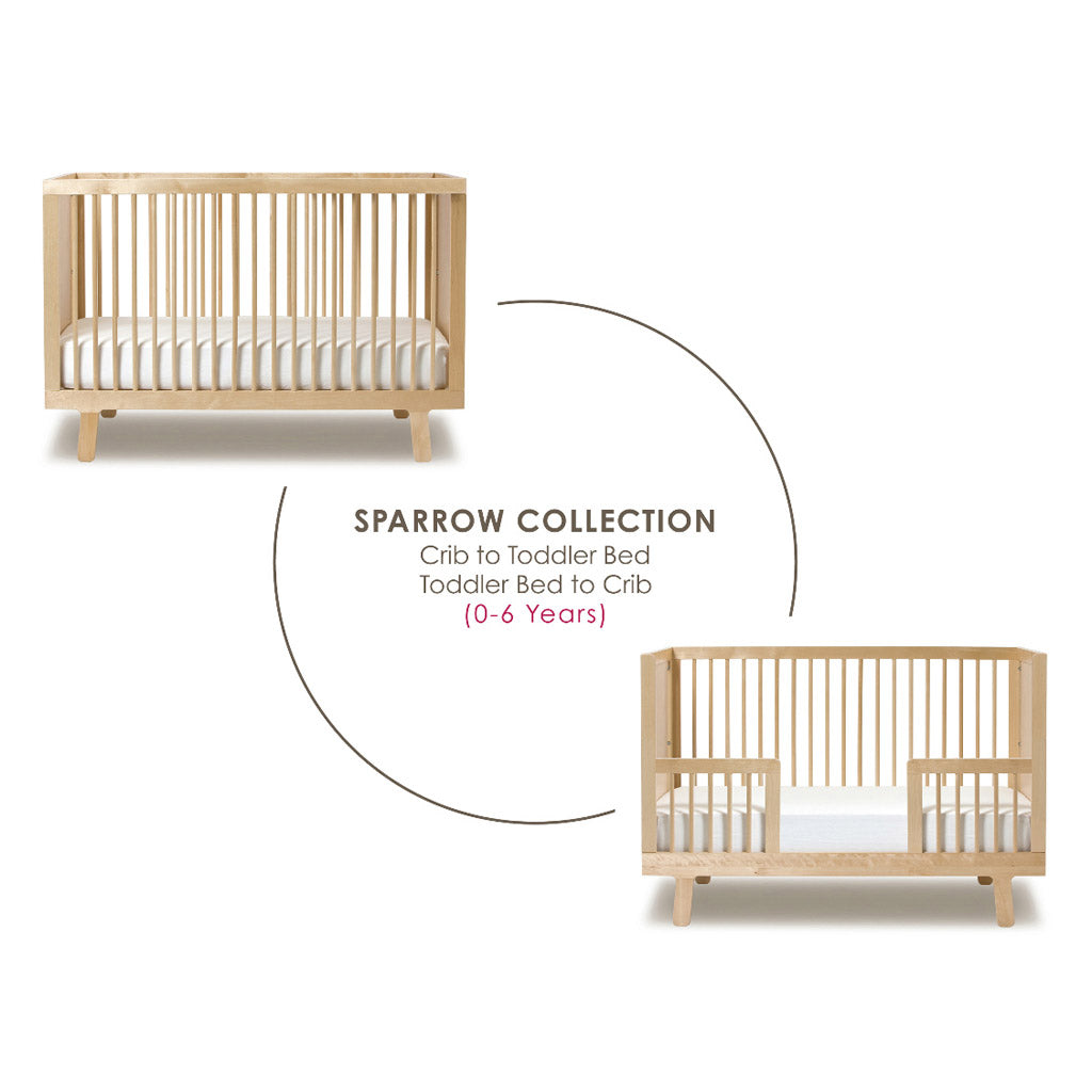Oeuf Sparrow Toddler Bed Conversion Kit - White - UrbanBaby shop