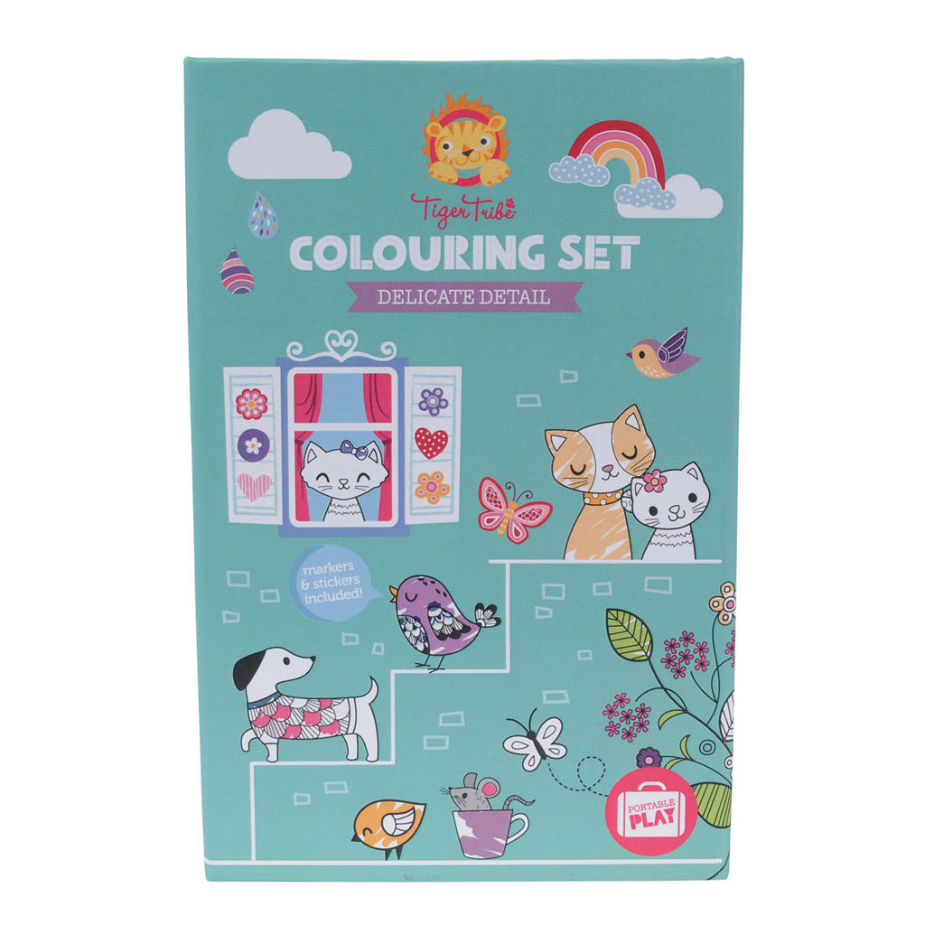 Tiger Tribe Colouring Set - Delicate Detail - UrbanBaby shop