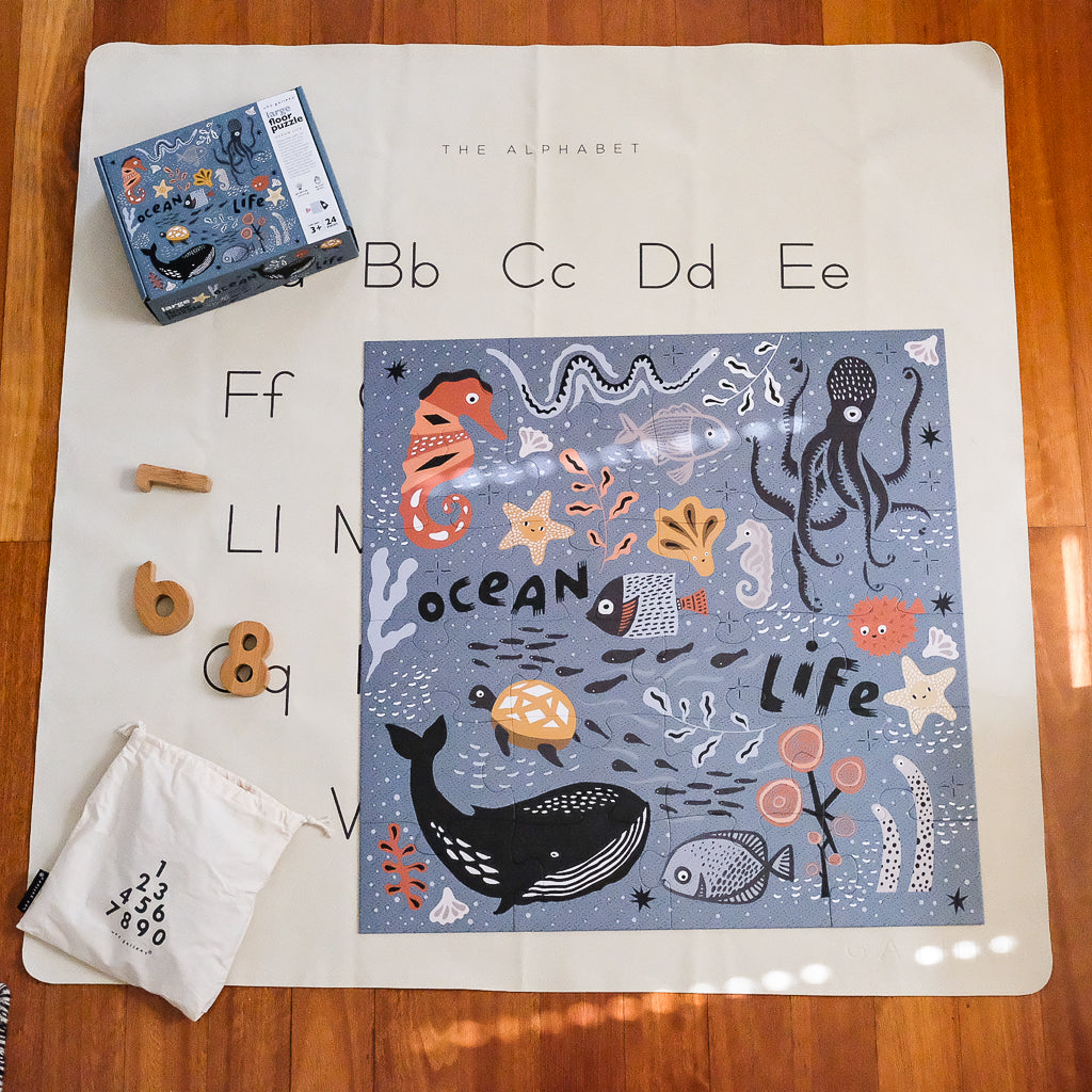 Wee Gallery Floor Puzzle - Ocean Life - UrbanBaby shop