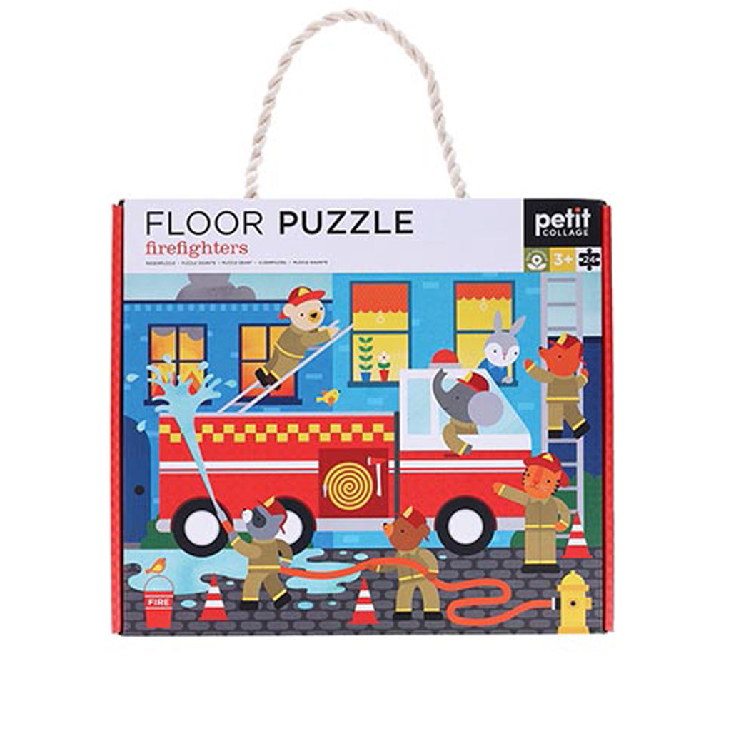 Petit Collage Floor Puzzle Firefighters - UrbanBaby shop
