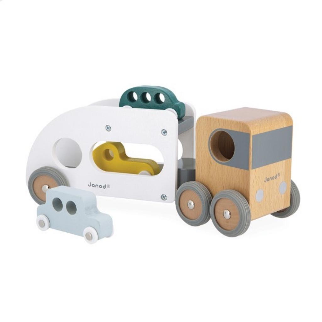 Janod Car Carrier with Vehicles UrbanBaby Shop