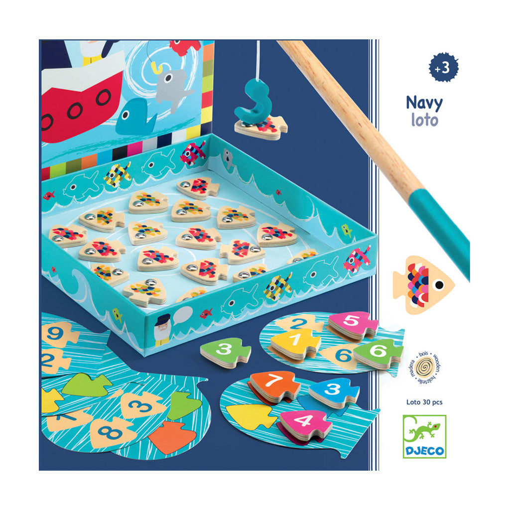 Djeco Navy Loto Magnetic Fishing Game - UrbanBaby shop