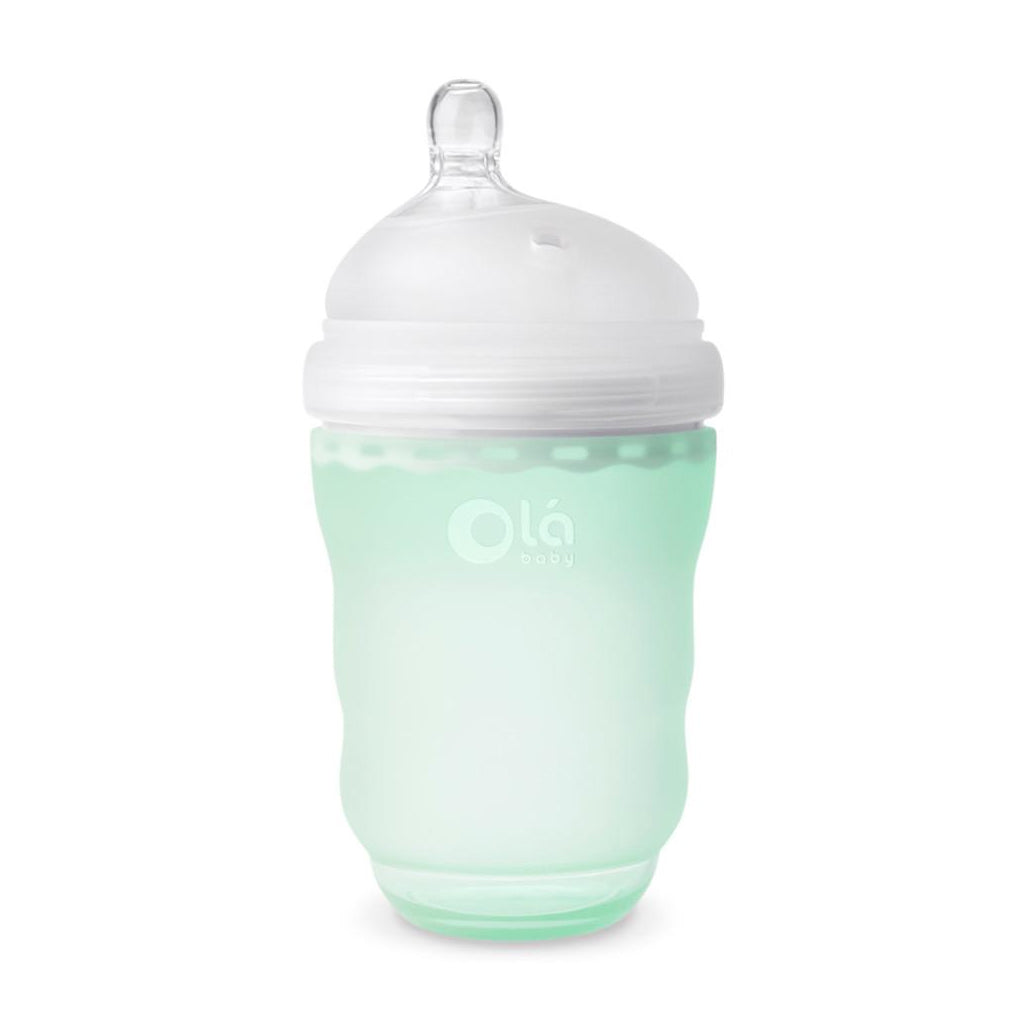 OlaBaby Silicone Gentle Bottle 240ml Mint - UrbanBaby shop