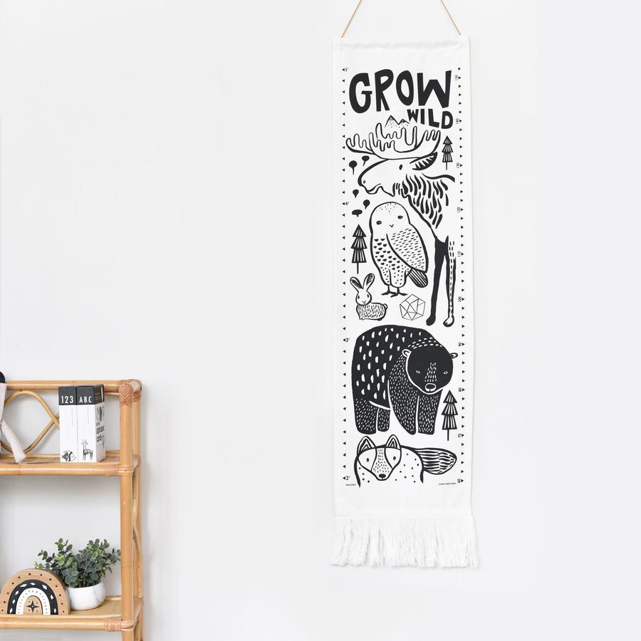 Wee Gallery Organic Canvas Growth Chart - Nordic - UrbanBaby shop