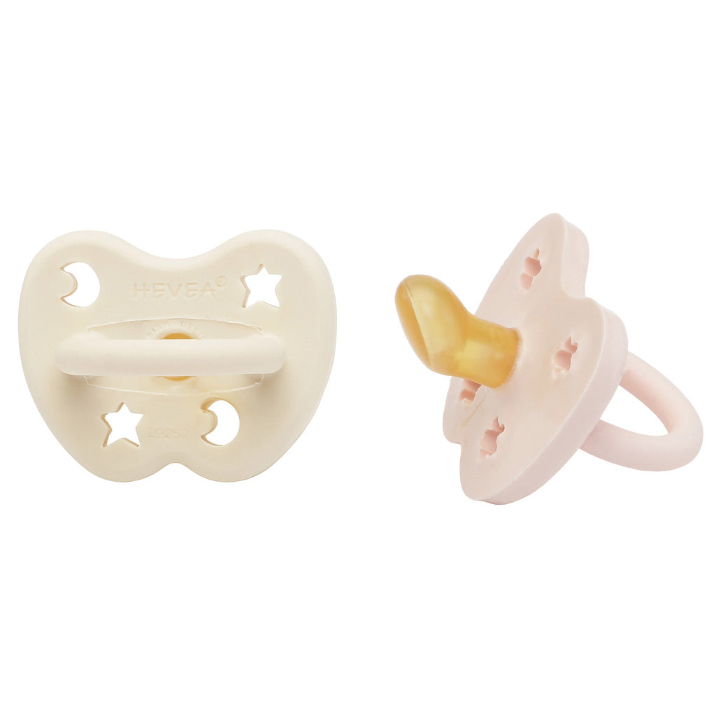 Hevea Baby Natural Rubber Anatomical Pacifier 2PK 0-3 mths - UrbanBaby shop