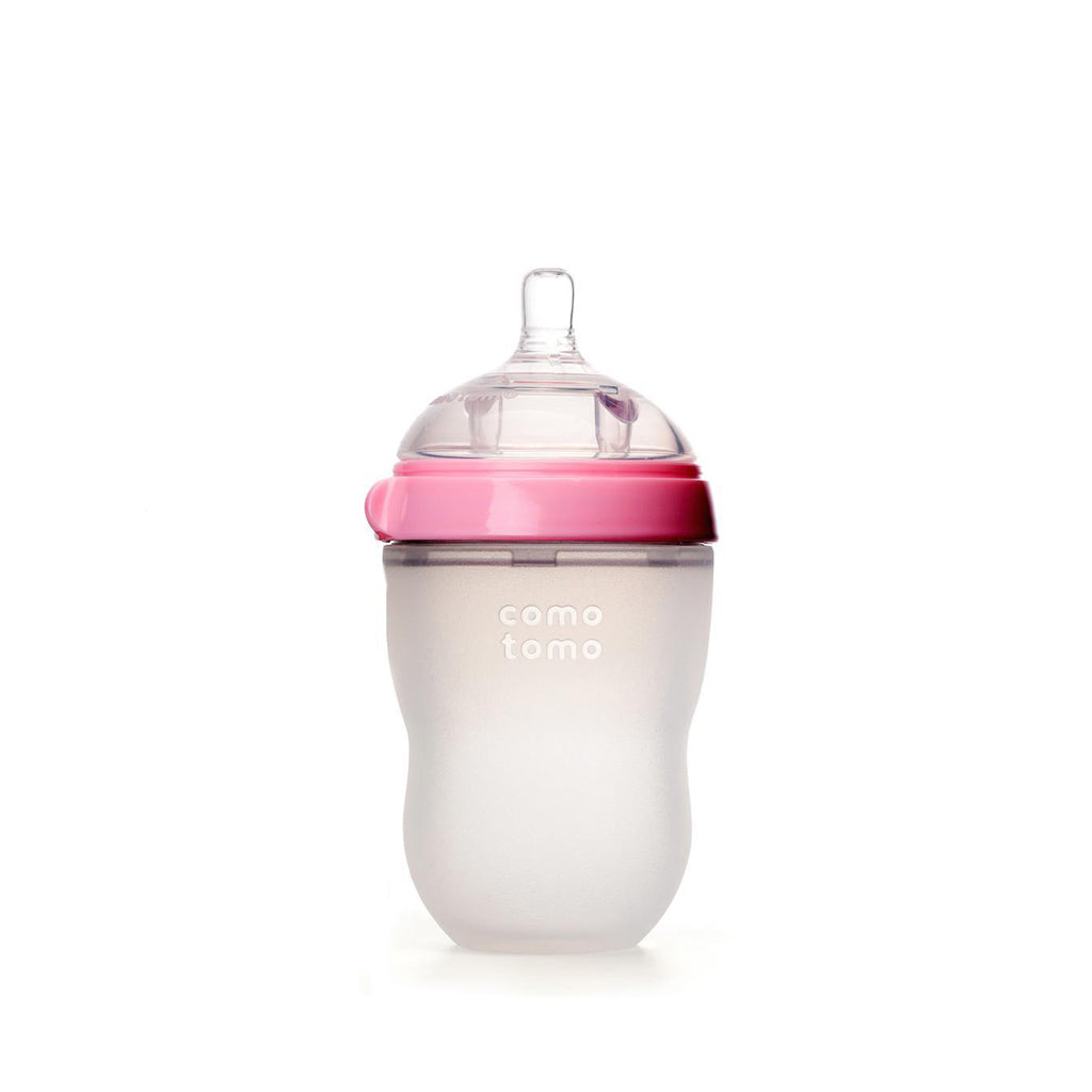 Comotomo Silicone Baby Bottle 250ml Pink - UrbanBaby shop