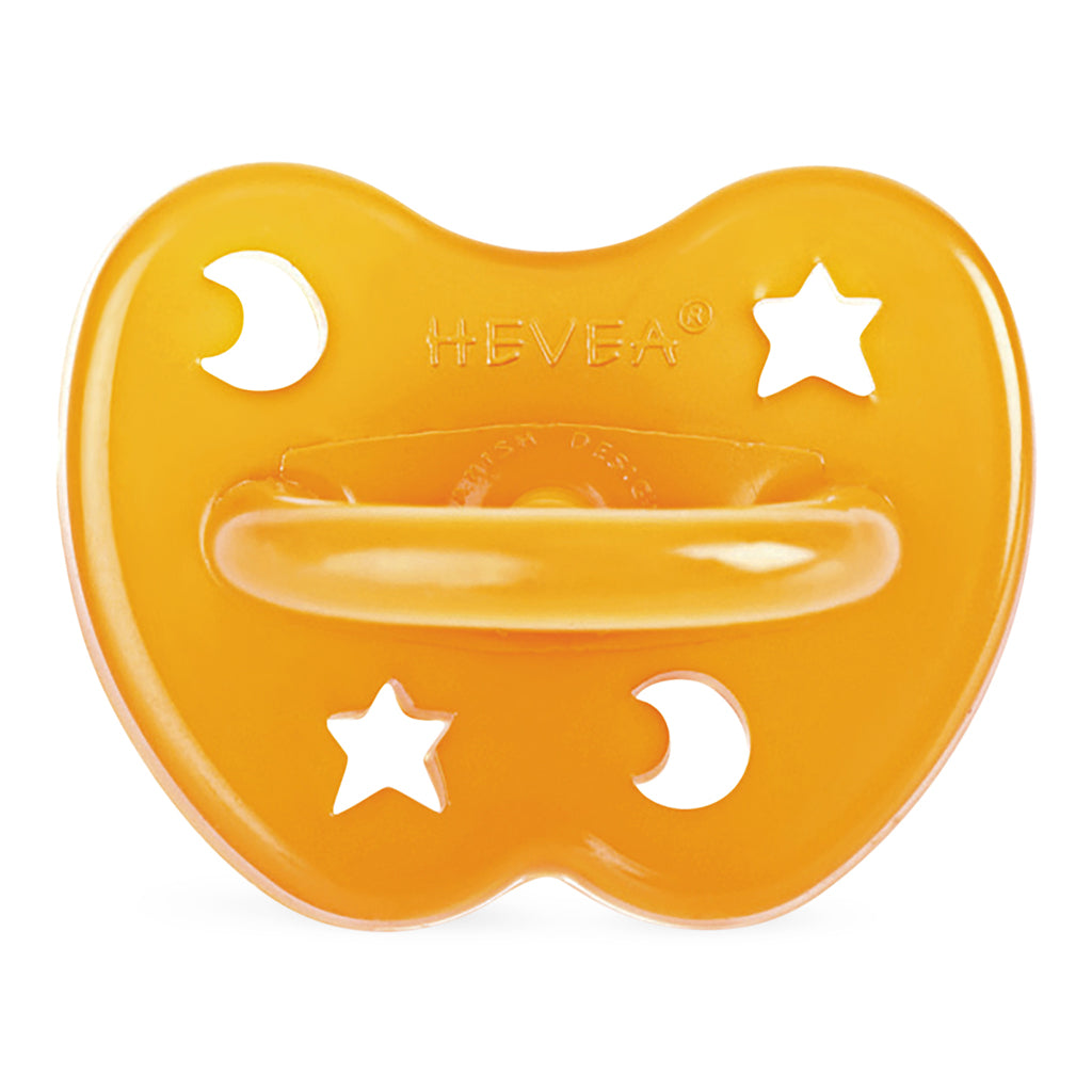 Hevea Baby Natural Rubber Anatomical Pacifier - Star and Moon - UrbanBaby shop