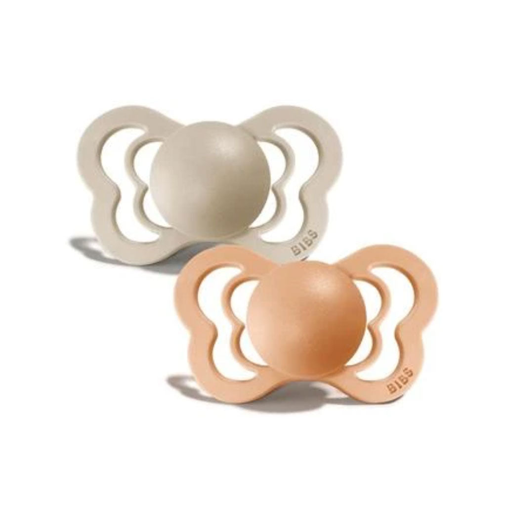 BIBS Couture Latex Anatomical Pacifier 2pk - Size 1 - UrbanBaby shop