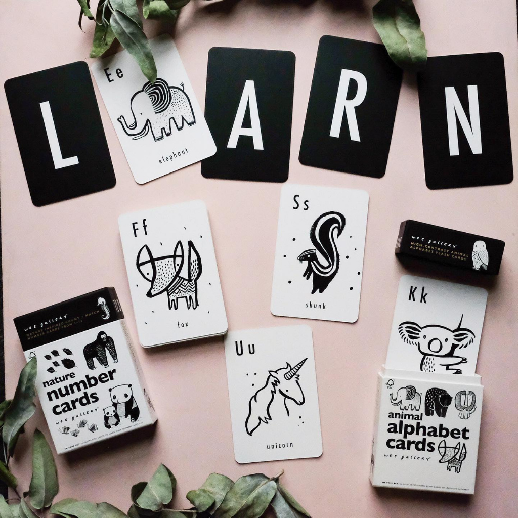 Wee Gallery Alphabet Card Animal - UrbanBaby Shop 