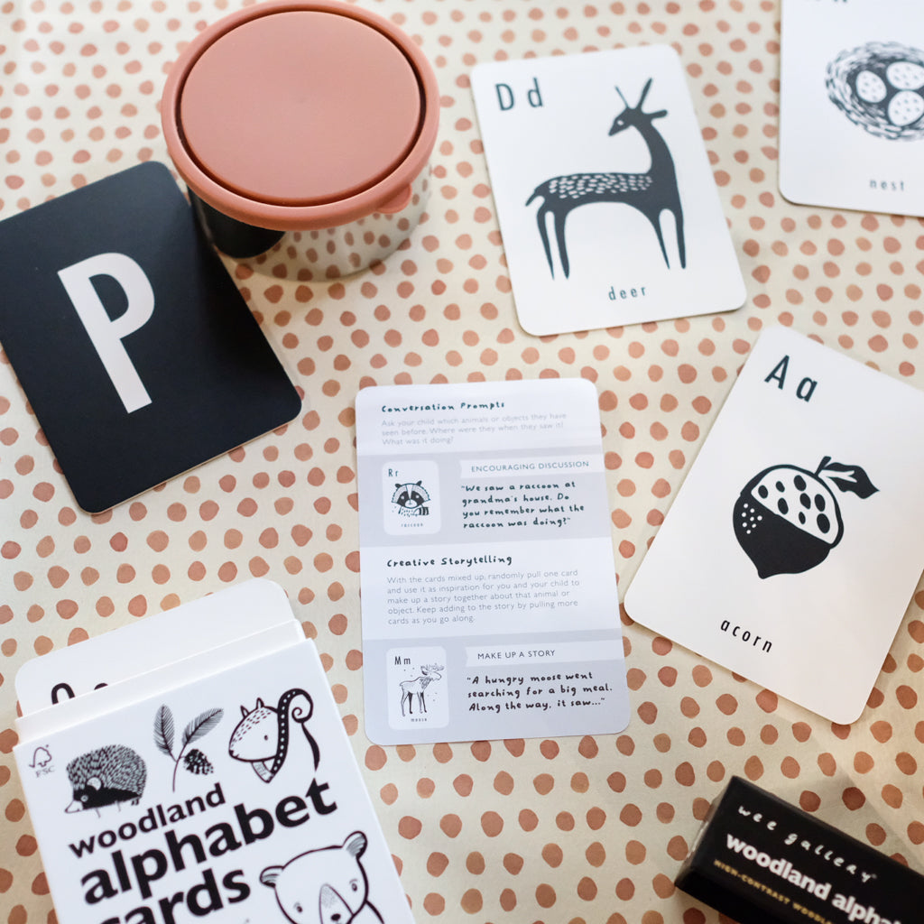Wee Gallery Alphabet Cards - Woodland - UrbanBaby shop