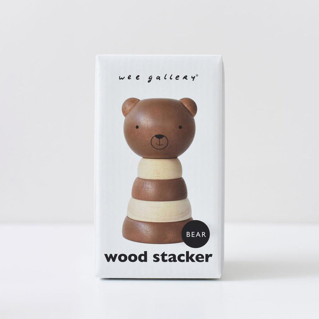 Wee Gallery Wood Stacker - Bear - UrbanBaby shop