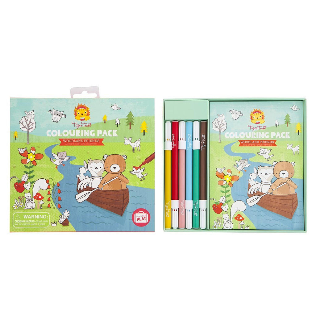 Tiger Tribe Colouring Pack - Woodland Friends - UrbanBaby shop